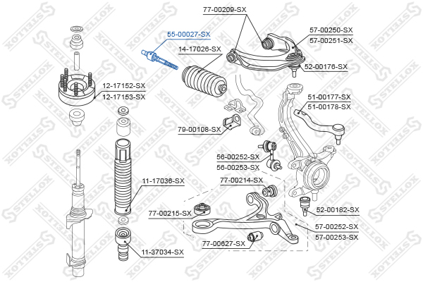 Рулевая тяга STELLOX 55-00027-SX 55-00027-SX - фото 3