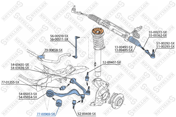 Сайлентблок рычага STELLOX 77-00969-SX 77-00969-SX - фото 2